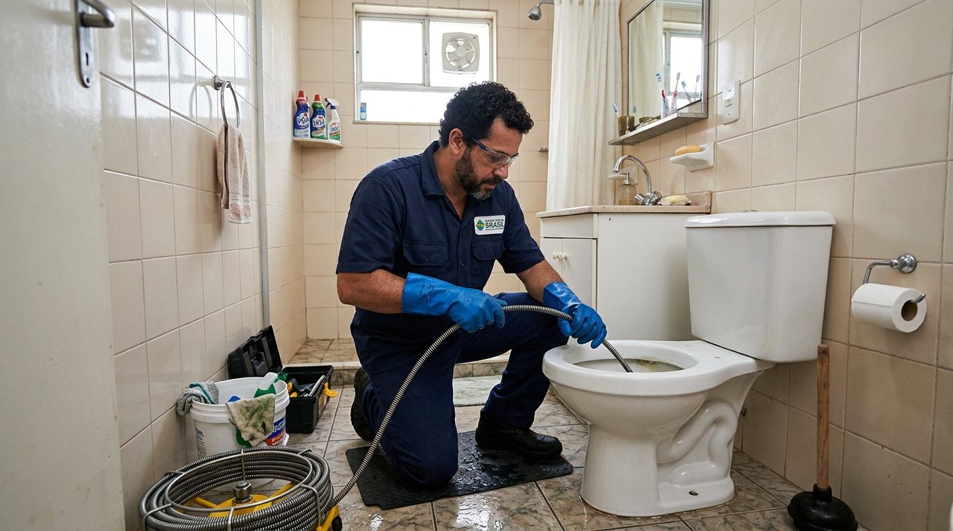 Desentupimento de Vaso com Equipamento em Vila Velha‑ES