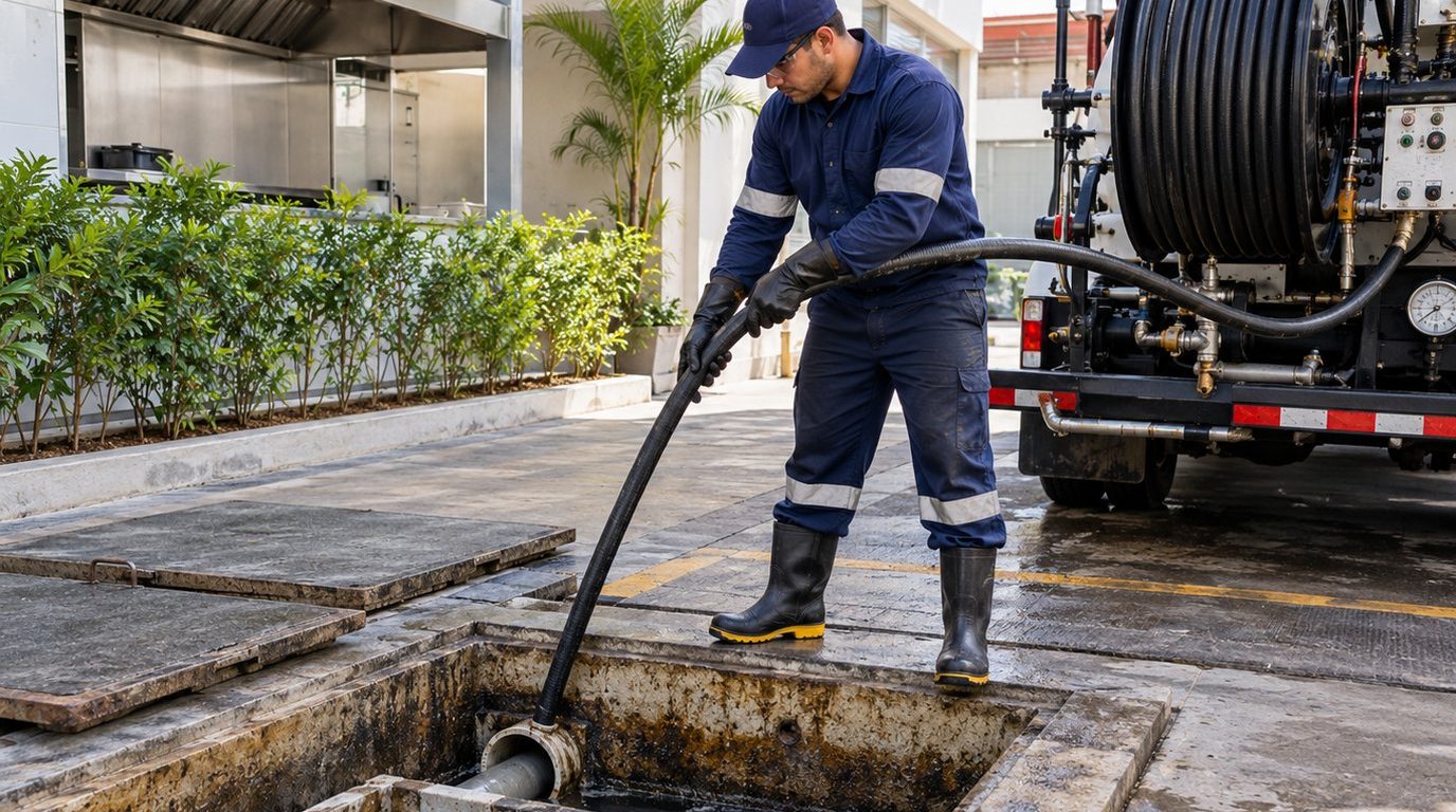 Hidrojateamento de Caixa de Gordura em Vila Velha‑ES