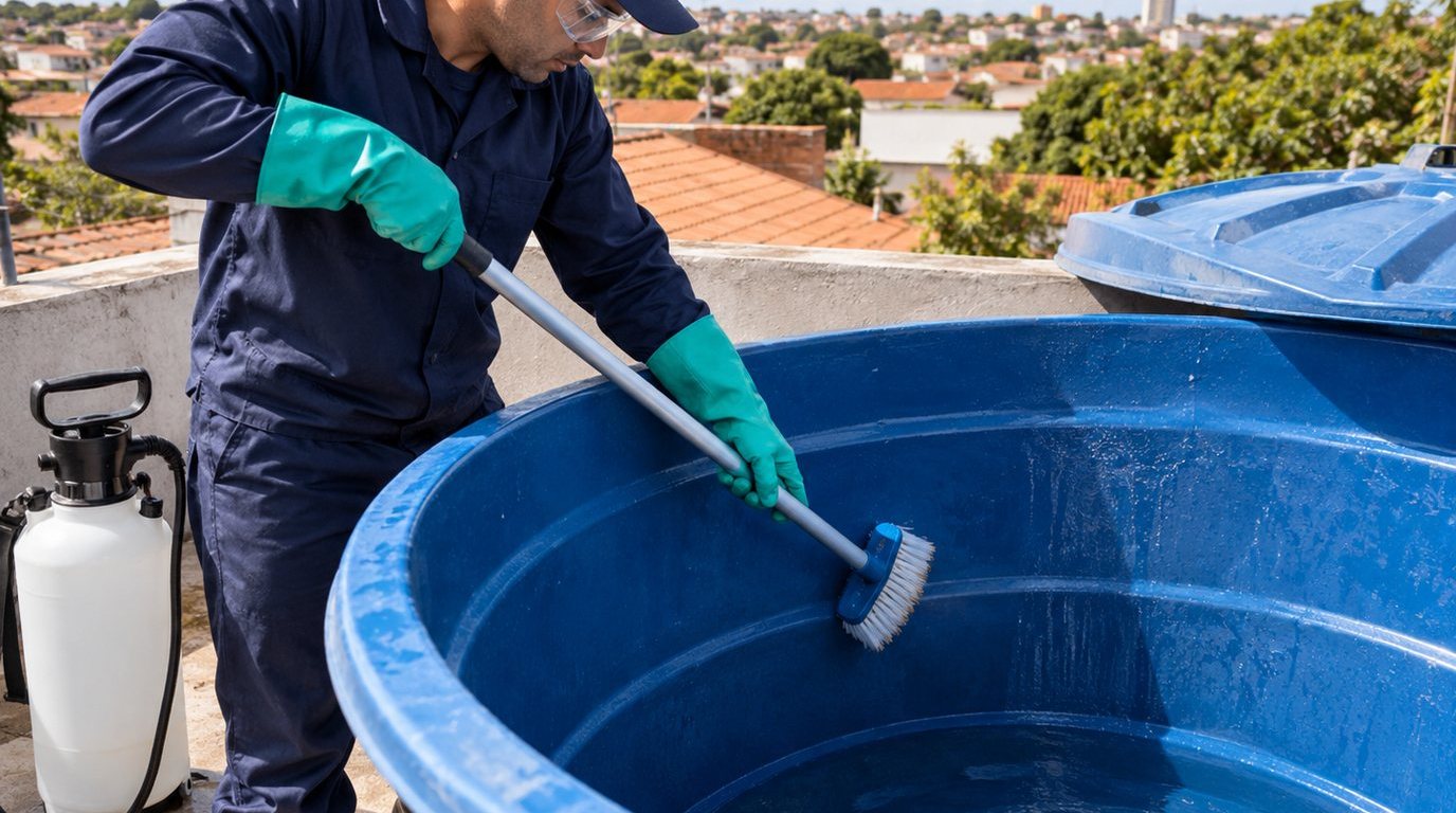 Higienização e Desinfecção da Caixa d'Água em Vila Velha‑ES