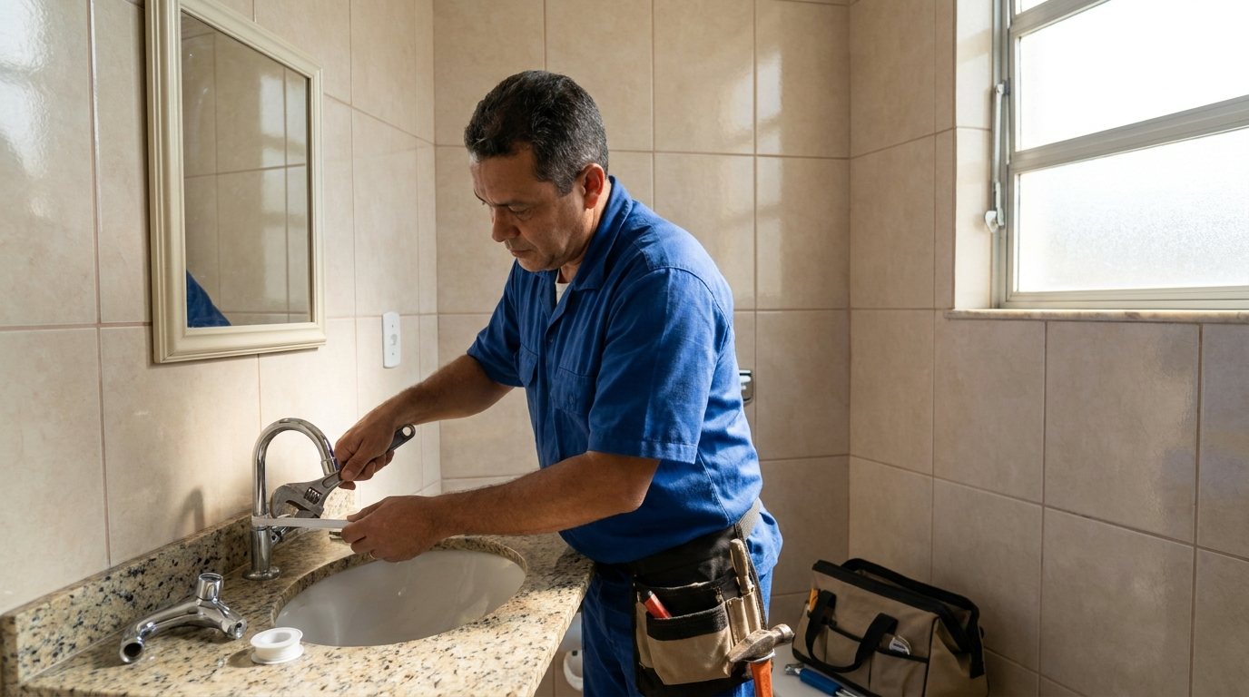 Instalação Hidráulica no Banheiro em Vila Velha‑ES